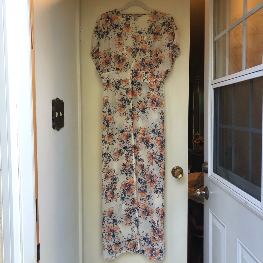3/$20 COZY CASUAL☀️Summer Floral Duster NWOT - Picture 3 of 13